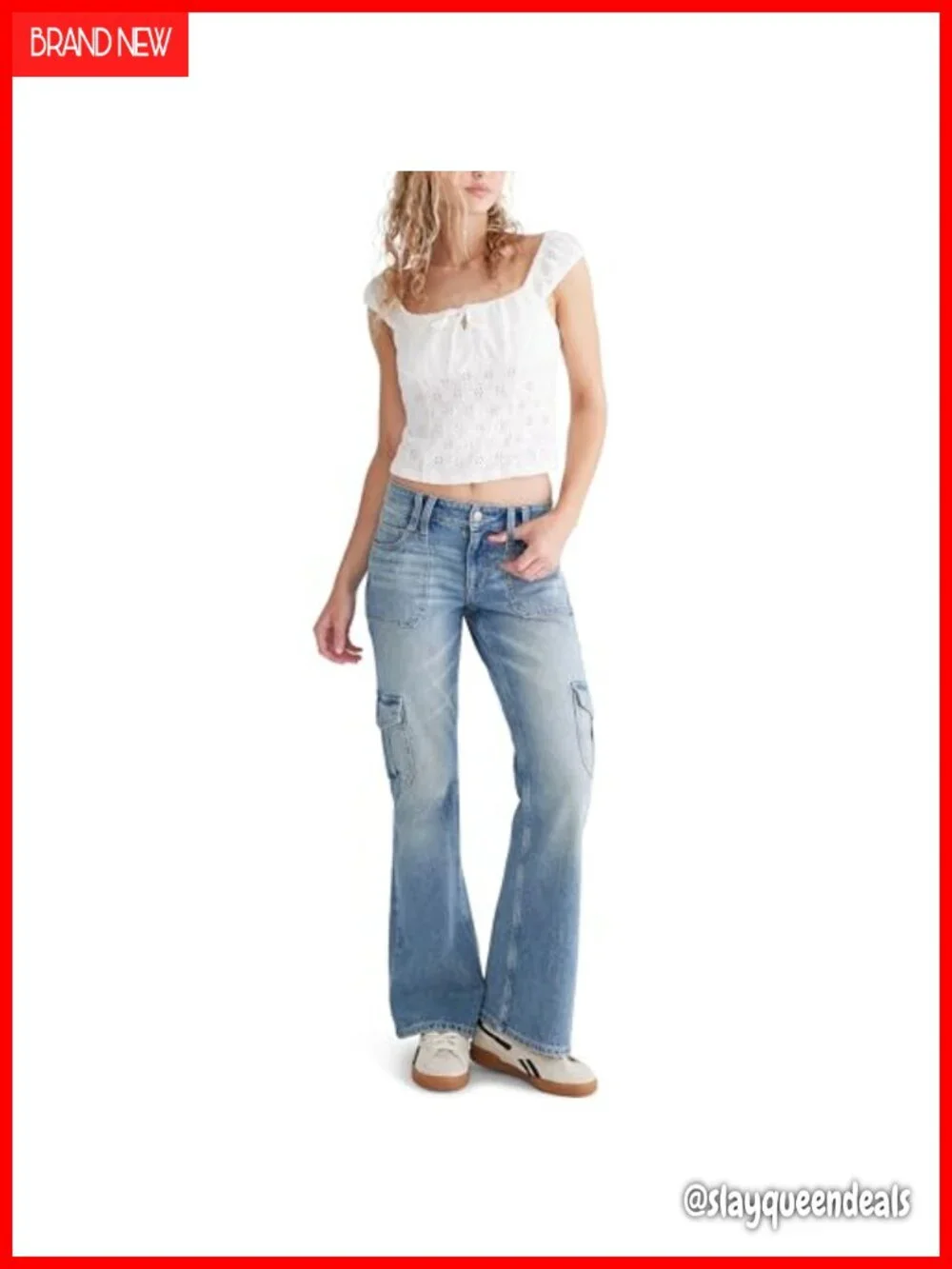Flare Mid-Rise Cargo Jean - 32 Inseam - Picture 3 of 4